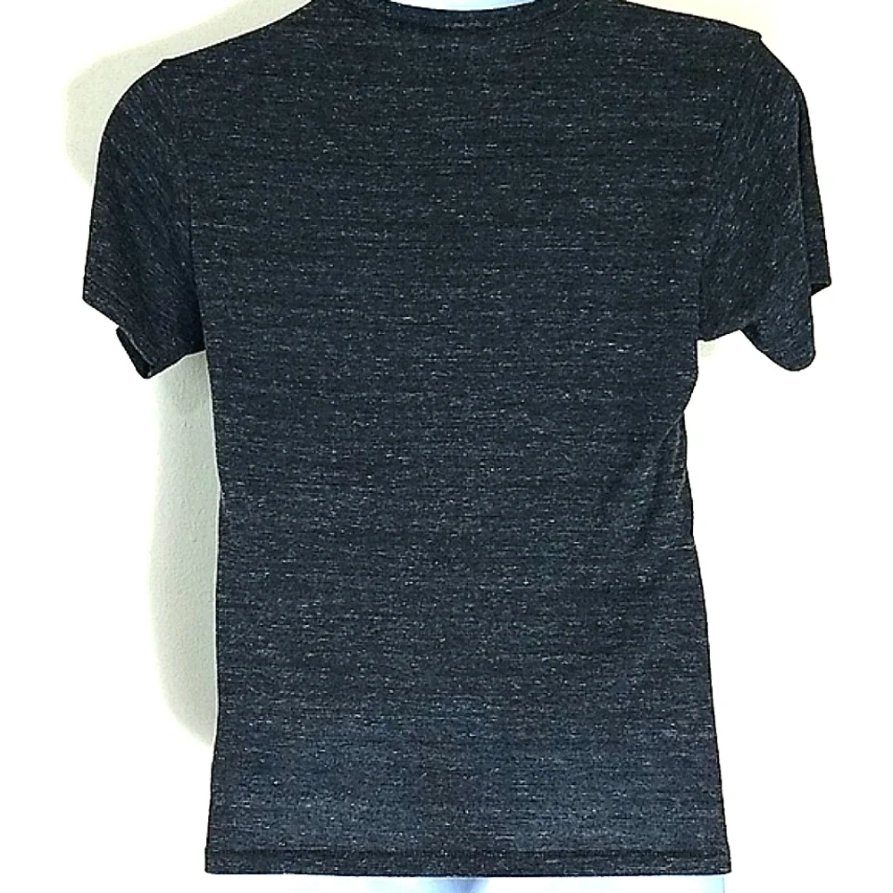 Tshirt graphic print Patriots short sleeve Mens gray black football team EUC - Picture 3 of 7